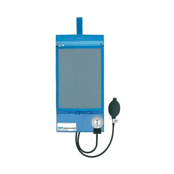 Bolsa Pressurizadora Azul 1500ml com Pera e Manômetro